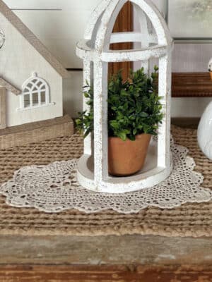 Heart Cream Lace Doily