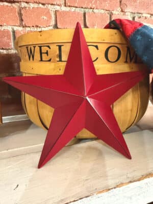 Patriotic Metal Stars Large – 3 Colors