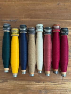 Wooden Spool Quill With Thread