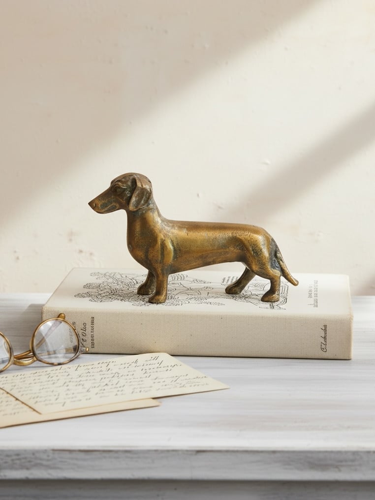 be-made-hays-ks-cast-aluminum-dachshund-desk-decor