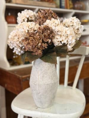Large Rustic White Vase
