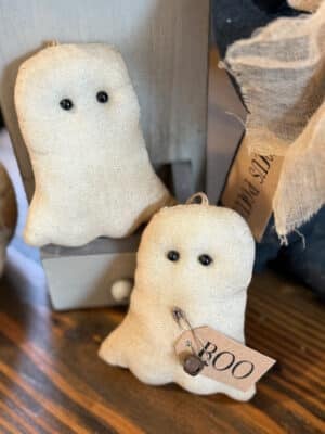 Fabric Ghost Ornament