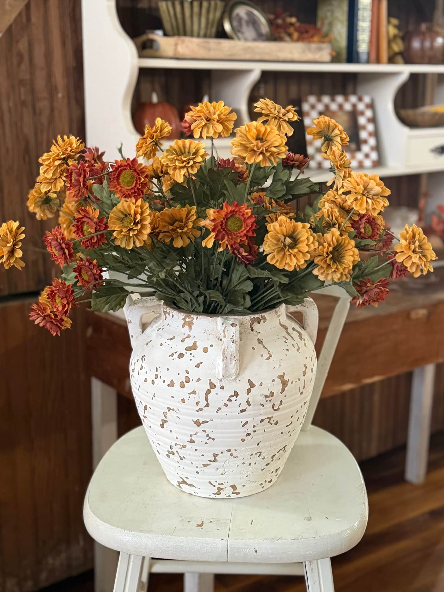 be-made-hays-ks-vintage-white-terra-cotta-vase Vintage White Terra Cotta Vase