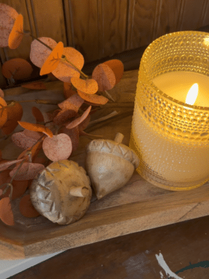 Wood Acorn Bowl Filler