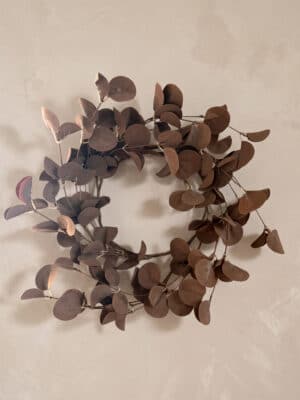 Mocha Brown Eucalyptus Wreath