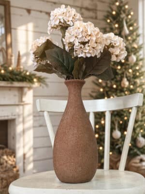 Tall Clay Vase